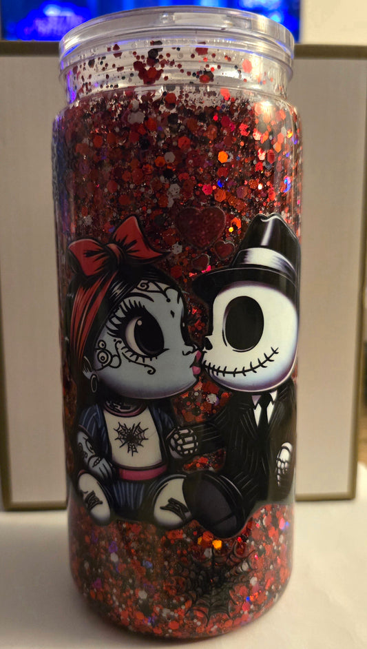 Vday snowglobe suspended 20 oz tumbler premade